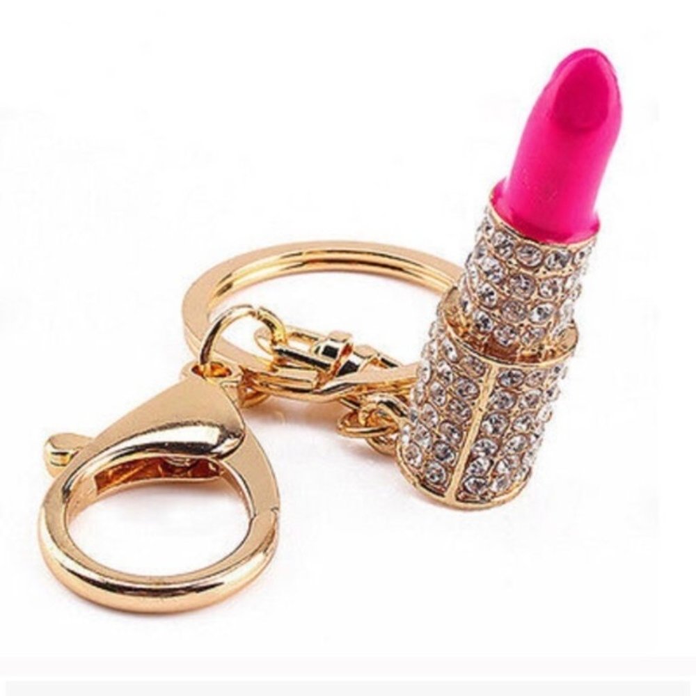 🎁Crystal Rhinestone Lipstick Keyring